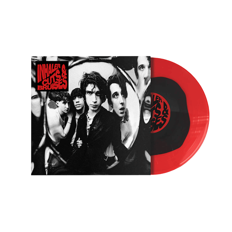 Cuts & Bruises by Inhaler - Exclusive Black/Red Circle 1LP - shop now at Inhaler store